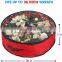 K&B durable christmas wreath storage bag red round christmas wreath storage bag with handle