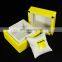 Luxury custom yellow MDF wooden watch box jewelry gift packaging box