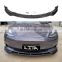 ABS Accessories Carbon Fiber Car Front Lip For Tesla Model 3 Sedan 4 Door Exterior Bumper Lip Performance Style Glossy Black