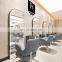Beauty Salon Barber Wall Mirror with LED Changing Color Light