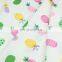 Cartoon fruit pineapple print children's environmental protection printed twill fabric baby cover sunscreen all cotton fabric