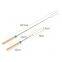 Professional Telescopic BBQ Fork Marshmallow Roasting Sticks Barbecue Forks with Wooden handle