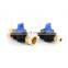SNS HVSS Series brass and plastic air flow control double male thread hand valve pneumatic fitting