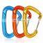 JRSGS Customized 22KN Carabiner Outdoor Activity Hooks Hammock Carabiner Clip Aluminum Wire Gate Snap Hook S7102S