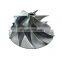 Investment casting steel turbo compressor wheel for turbocharger