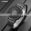 SINOBI Hot Sale Gentleman Wristwatch Creative Dial Watches PU Leather and Steel Watch Custom Logo Man Watch