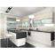 Contemporary grey white design upscale  decoration cupboard simple wood kitchen cabinet design