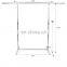 Heavy Duty Commercial Grade Clothes Stand Rack with Top Rod Storage Clothing Garment Rack