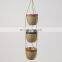 Best Seller Three-Tier Multicoloured & Natural Seagrass Hanging Planter Pots Straw Planter Storage Basket Plant Holder Wholesale