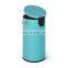 Round Metal Small Trash Can Garbage Container Bin for Bathrooms Kitchens, Home Offices
