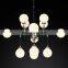 Custom Bistro Globe Milk Modern Brass Luxury American Blown Glass Ceiling Pendant Light for Living and Dining Room