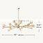 Modern Crystal Molecular Chandelier ceiling Lighting Fixture for Living Room Bedroom Dining Room kitchen island Foyer Lobby