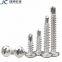 410 stainless steel cross pan head self-drilling screws