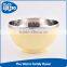 Promotional round plastic and stainless steel rice bowl for sale