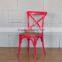 RCH-4001-17 Rattan Dining Chairs Red Cross Back Chair for Sale