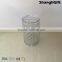 830ml Cylinder Glass Vase Embossed Household Decoration Clear Glass Vases