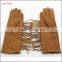 Ladies wholesale fashion touch deerskin leather gloves with tassel