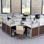 Modern Glass Top Office Double Workstation Desk(SZ-WS327)