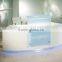 Modern New Color Sharp Green Glass Shop Counter Design,Beauty Salon Reception Desk(SZ-RT050)