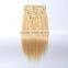 Best Seling Remy Human Hair Clip In Hair Extension, Double Drawn Wholesale 100g Clip In Hair Extension