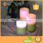 Home Decoration Multicolor LED Candles with Remote Control and Timer Set of 3 Votive Candles