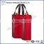 Fashion PU Leather And Felt Wine Carrier Bag