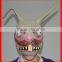 New Design Evil Rabbit Halloween Latex Mask Manufacturer