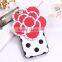 for iphone 6 hybrid shockproof tpu case cover diamond flowers