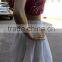 Indian hand embroidered white chikan mini skirt