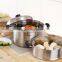 Thick bottom nonstick 2layer stainless steel food steamer pots
