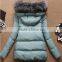 Winter Jacket Women Long Fur Hooded Winter Coat Women Cotton Padded jackets