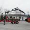 forest equipment, log trailers with grapple ,telescopic crane with cheaper price