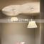 Stylish reeded clear glass suspension light for commercial lighting