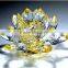wedding gift colorful 3d beautiful crystal lotus