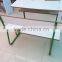 wholesale school furniture standard classroom school desk and chair, student desk and bench in white