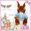Fashion top quality new design stuffed rabbit toy with carrot