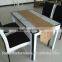 4 seater tempered glass dining table and chair set