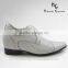 white lace up height increasing men shoes