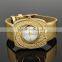 2016 Latest Selling Product Gold Leather Factory Watch