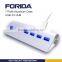 Forida New Design usb power hub 7 port aluminum case hub speed up to 5Gbps
