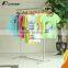 Single pole stainless steel no rust vertical clothes hanger rack