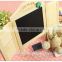 Window Shades Style Wooden Blackboard Set With Brush And Chalks
