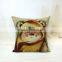 Home fashion cartoons car decor non woven pillow cover pillow cases wholesale
