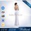 Simple Design Sexy Long White Tight Cocktail Dress With Long Tail