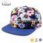 Design Your Own Floral Custom 6 Snap Back Cap Wholesale