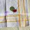 wholesale embroidered plain white cotton kitchen tea towel