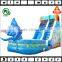 big fish attack outdoor sports equipment air trampoline prices, adult and baby inflatable used water slide for sale