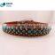 Brown Western Bling Horse Hair Hide Woman Turquoise Belt