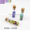 Cute mini small cork stopper glass bottles for wish bottle DIY craft