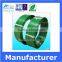 china OEM and ODM green plastic-steel PET strapping tape for package